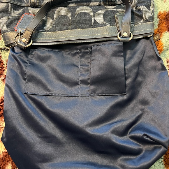 Coach Authentic Signature Denim handbag NWOT - Picture 12 of 16